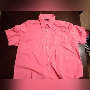 Dark Peach/Pink Collared Land's End Shirt Size 26
